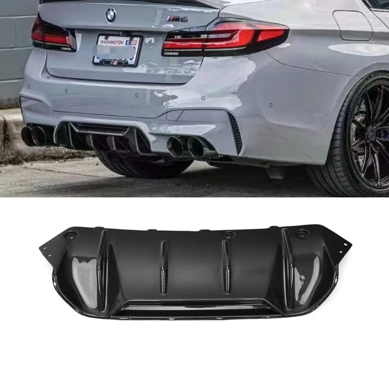 F90 M5 Dry Vacuumed Carbon fiber M Performance Rear diffuser bumper lip for BMW F90 M5 2018 UP