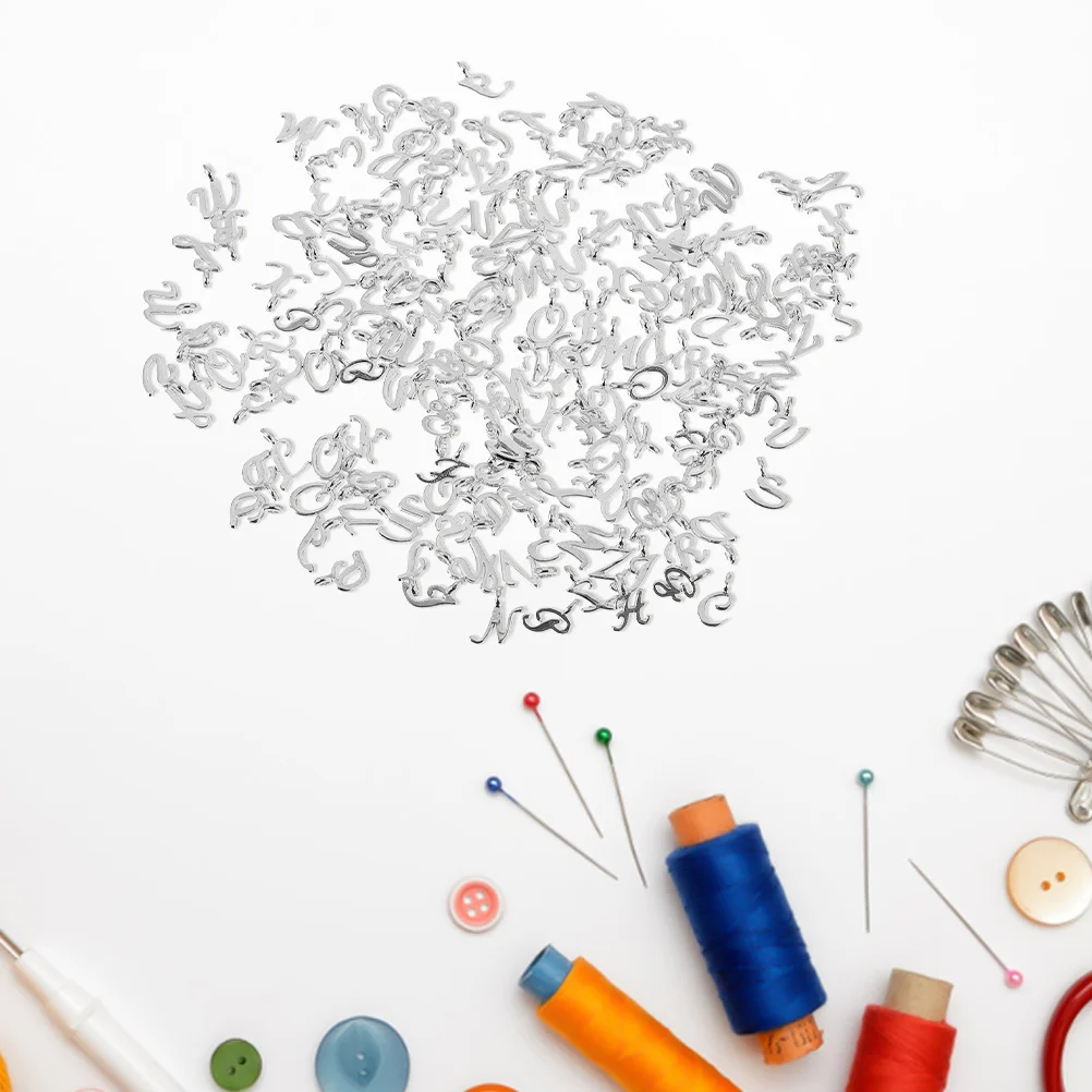 

130Pcs Mini Letter Charms Set Alloy Alphabet Pendants for DIY Jewelry A-Z Initials Craft Bracelet Necklace Letters for Bracelets