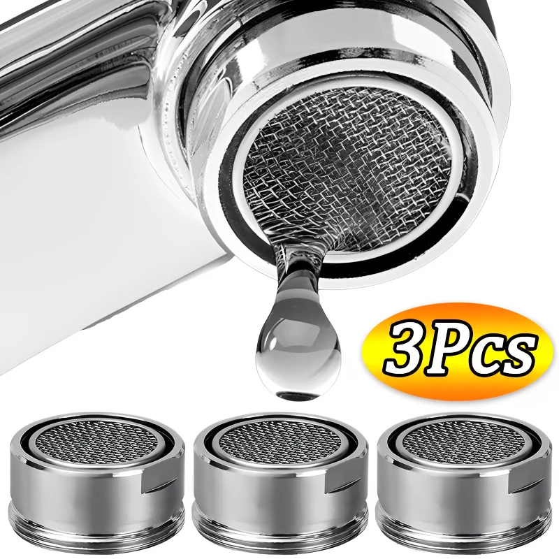 3/1Pcs Thread Tap Aerator Replaceable Filter Water Saving Faucet Mixed Nozzle 24mm Bathroom Faucet Bubbler Bathroom Accessories