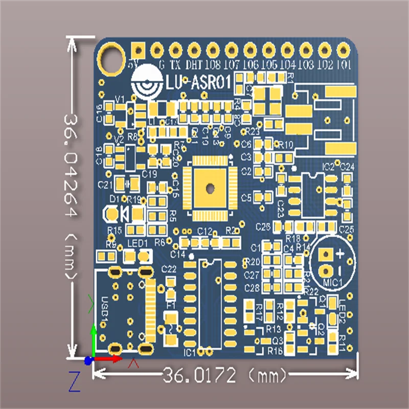 LU-ASR01 Intelligent Speech Recognition Control Module Offline Recognition Custom Entry Far Exceeds LD3320