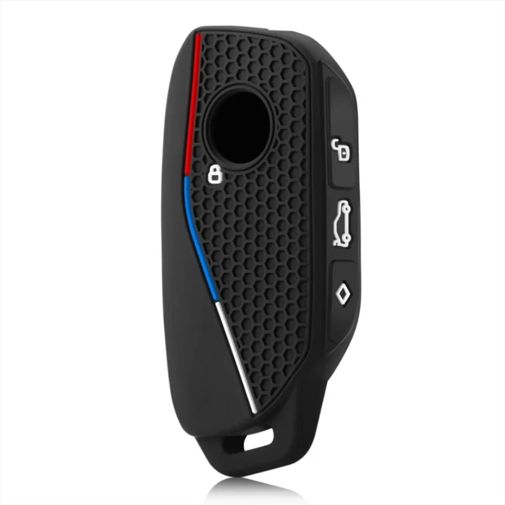 Silicone holder key cover Accsesories car key case keychain for BMW Series 7 735i 740Li X7 X1 U11 2023 I7 G07 LCI XM