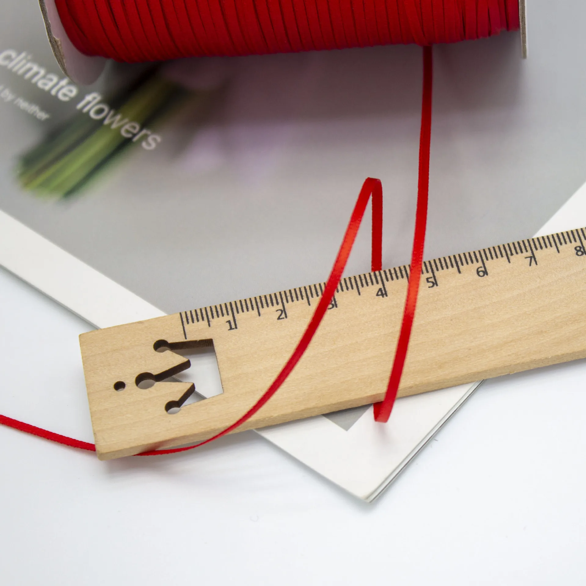 600Yards 2mm Double Face Silk Satin Ribbon Hair Bow Handmade Gift Wrap Party Wedding Decorative Webbing DIY Sewing Accessories