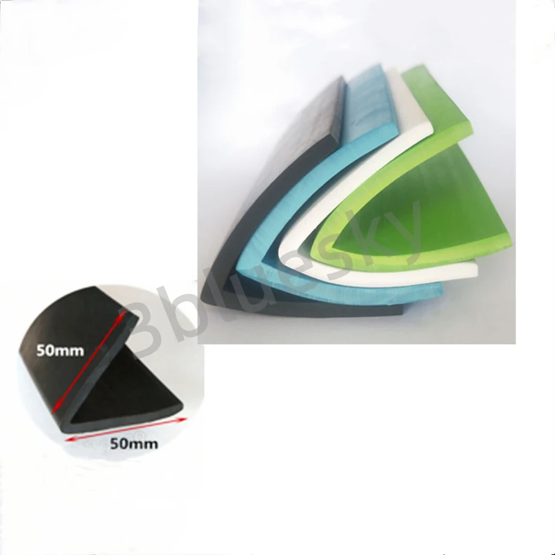 

Custom L-Shape Sealing Strips, Corner Protector, Edge Enclosure, Collision Avoidance Gasket, 50x50mm White Black Blue Green