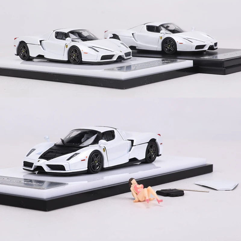 King Model 1:64 Enzo Pink Sports Cars Die-cast Alloy Automobile Model