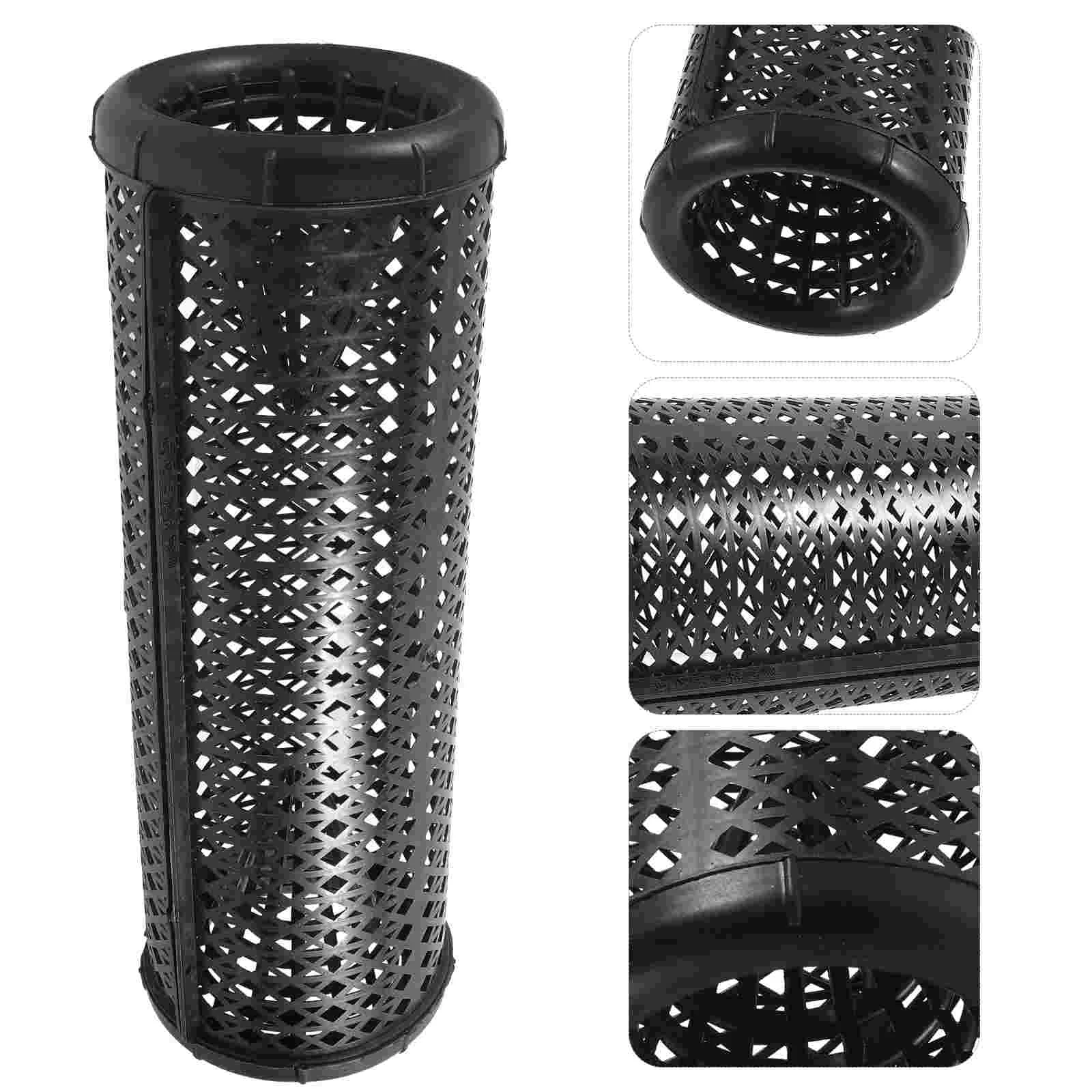 Square Fish Protection Small Portable Quick-drying Net Mouth Fishing Black Pit Wild Minnow Traps for Bait Crawfish Mesh Eel