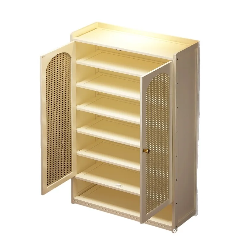 Narrow space dust-proof shoe cabinet, corridor storage household models
