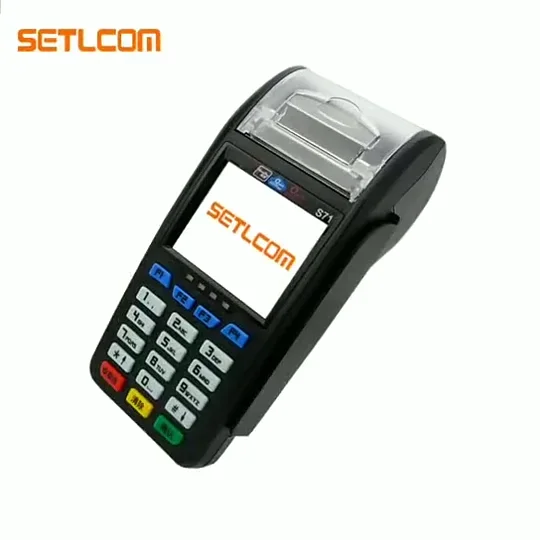 

2021 Setlcom Brazil Mobile NFC RFID Magnetic Card Reader EFTPOS Linux Machine For Retail Shop