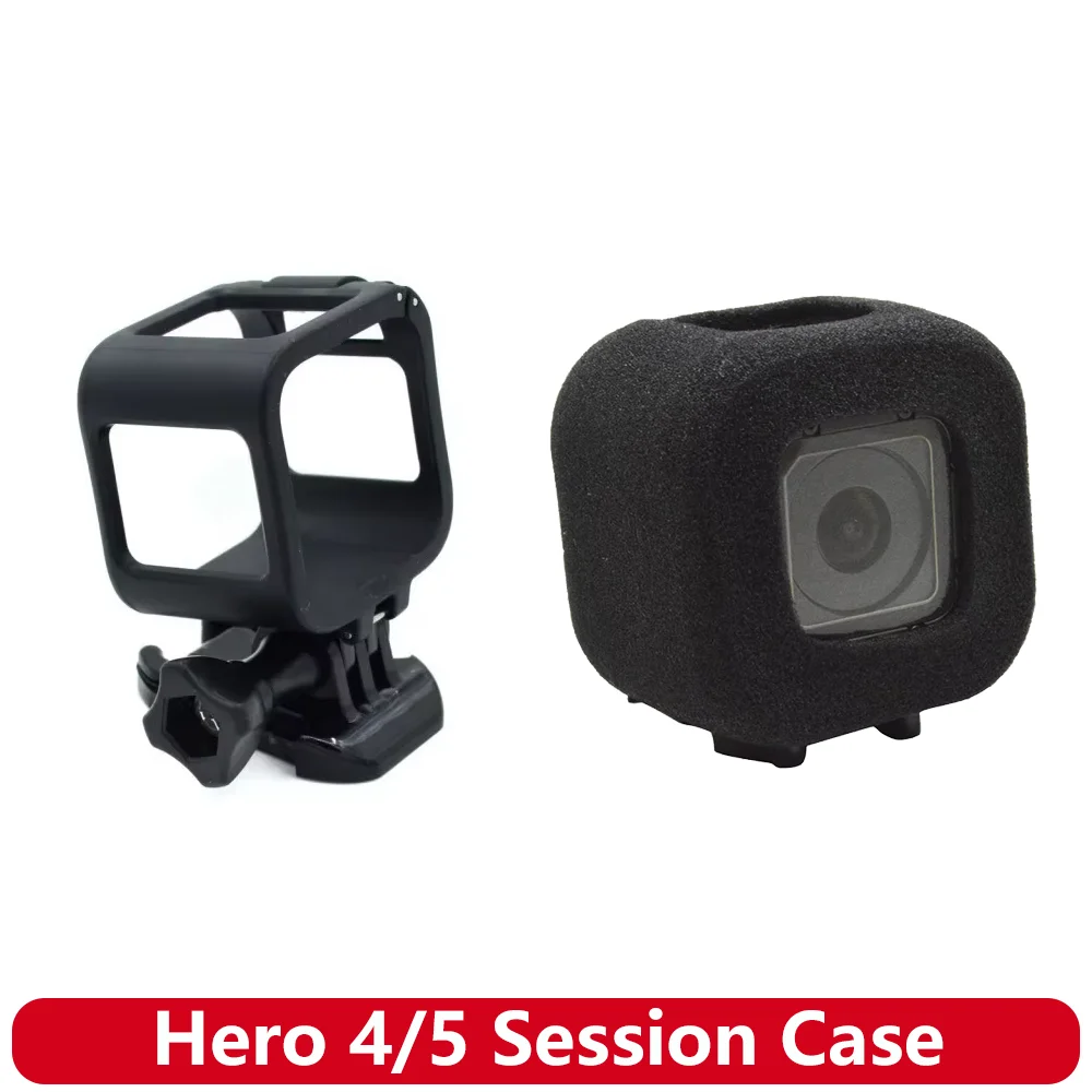 Custodia Gabbia Protettiva In ABS Per GoPro Hero 4 E 5 – Telaio Rigido Con Vite A Pollice E Base Di Montaggio, Antigraffio E Antiurto Per Action Cam