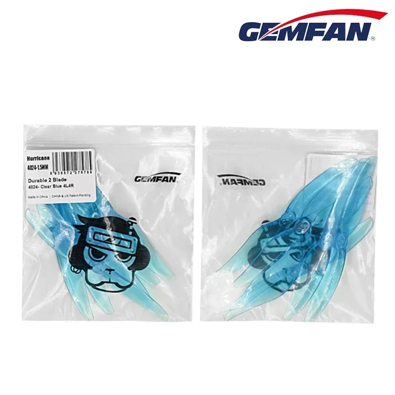 Gemfan Motorstator-12 Paires (12CW + 12CCW), 4024 - 4 Pouces, Hélice à 2 Pales (Document Aléatoire)