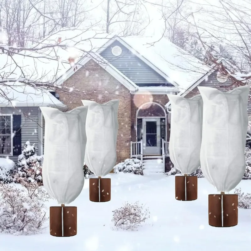الشتاء غطاء النبات أكياس حماية الصقيع في الهواء الطلق حديقة شجيرة الأشجار بوعاء النبات حامي أكسفورد القماش المضادة للتجميد غطاء دافئ #3