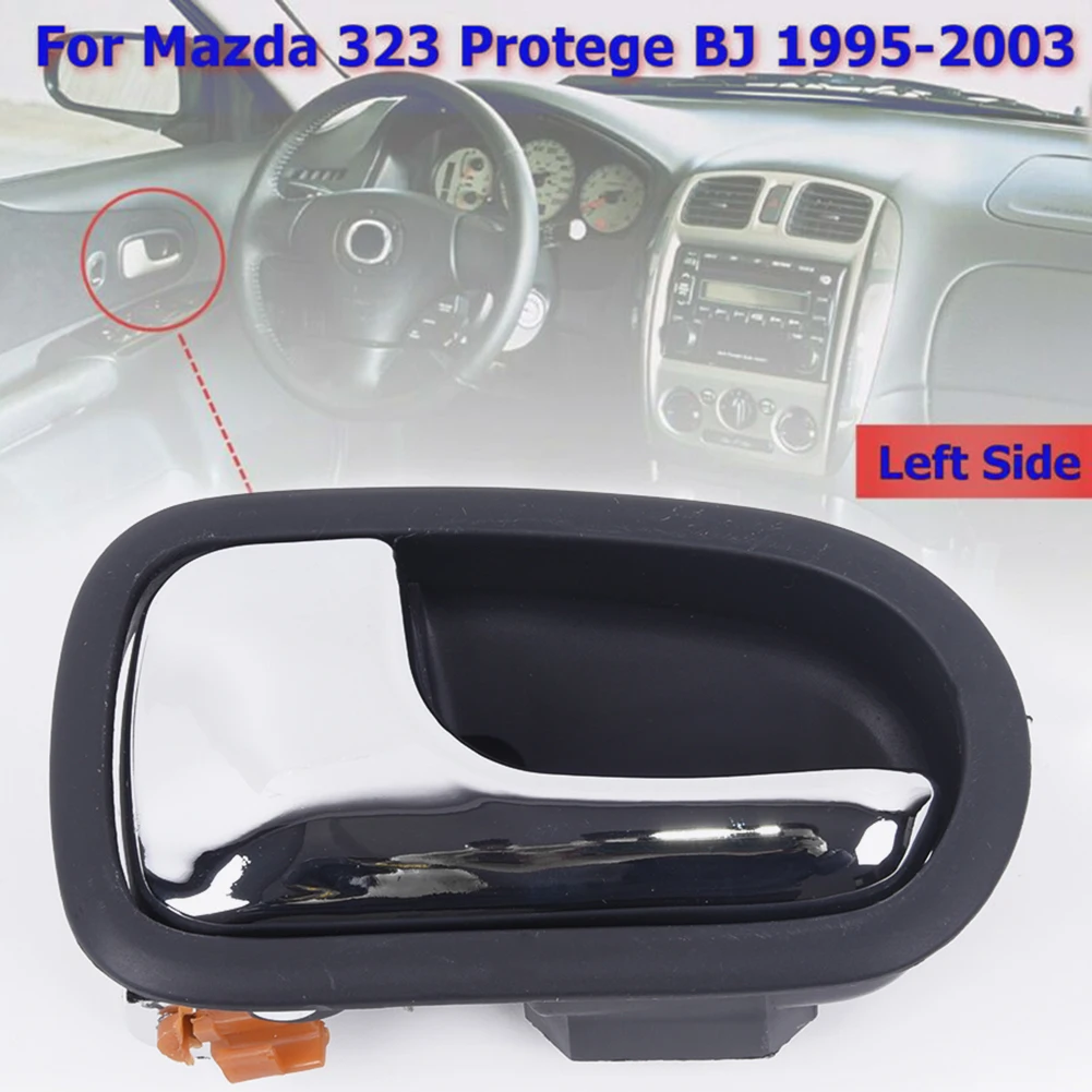 Car Interior Door Handle Chrome Left Side Front Rear Interior Door Handle For Mazda 323 Protege BJ 1995-2003