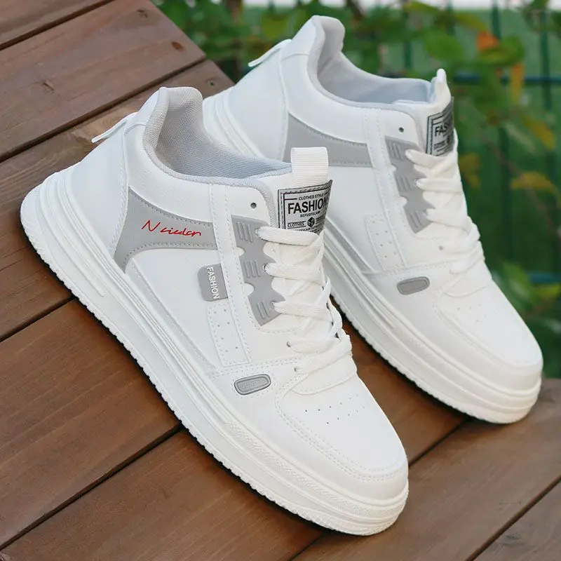 

2026 New Brand Flats Shoes Men Casual Skateboarding Shoe High Top Sneakers Sports Shoes Breathable Street Shoe Chaussure Homme
