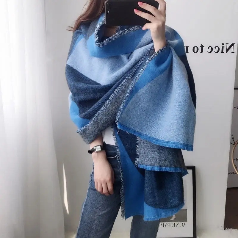 

2025 New Fashion Women Thick Shawl Wraps Scarf Winter The Bird Warm Fashion Pashmina Hijab Stoles Bufanda Mujer Scarf Wh109