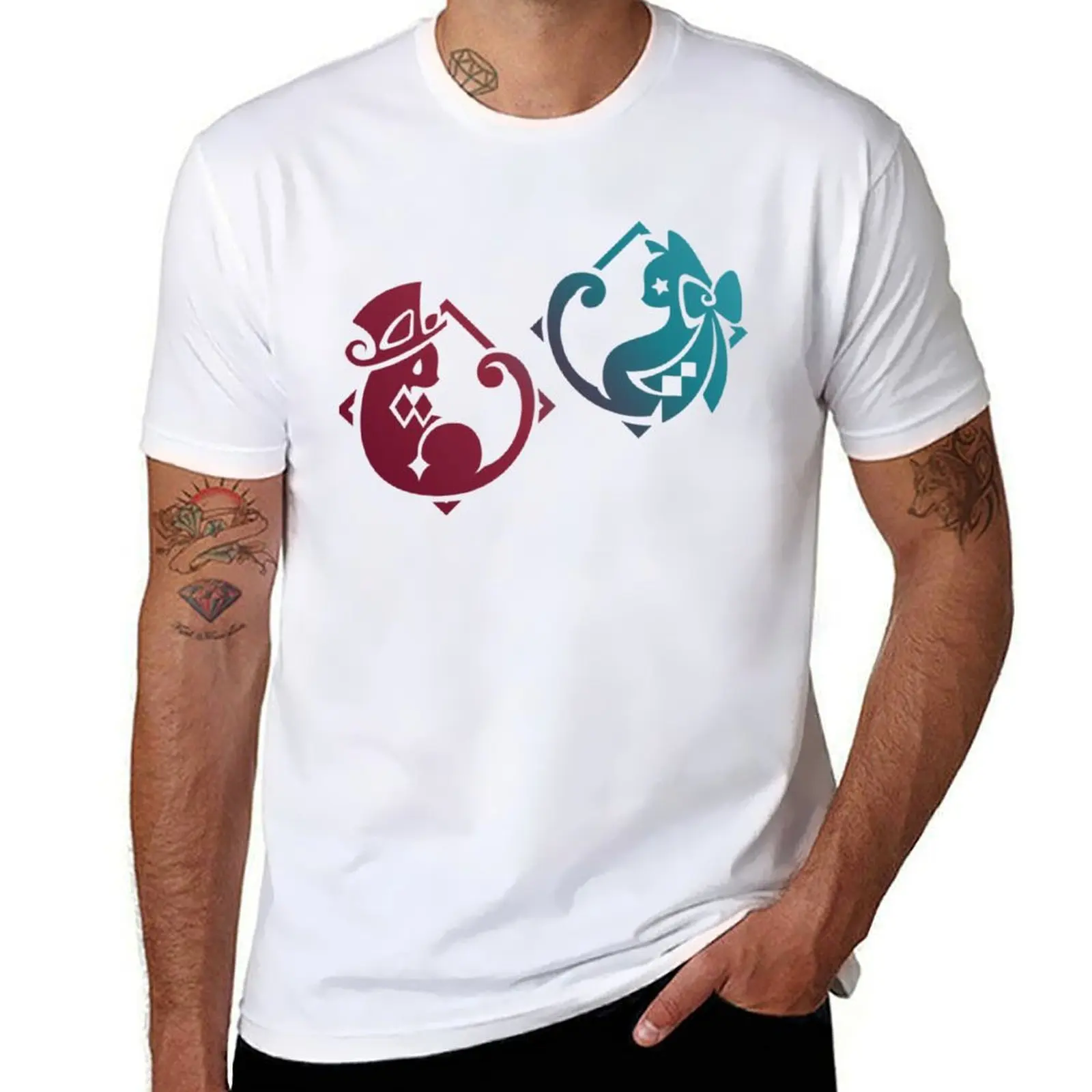 

Lyney and Lynette T-Shirt t shirts for man slim fit t shirts for man cotton funny T-Shirt