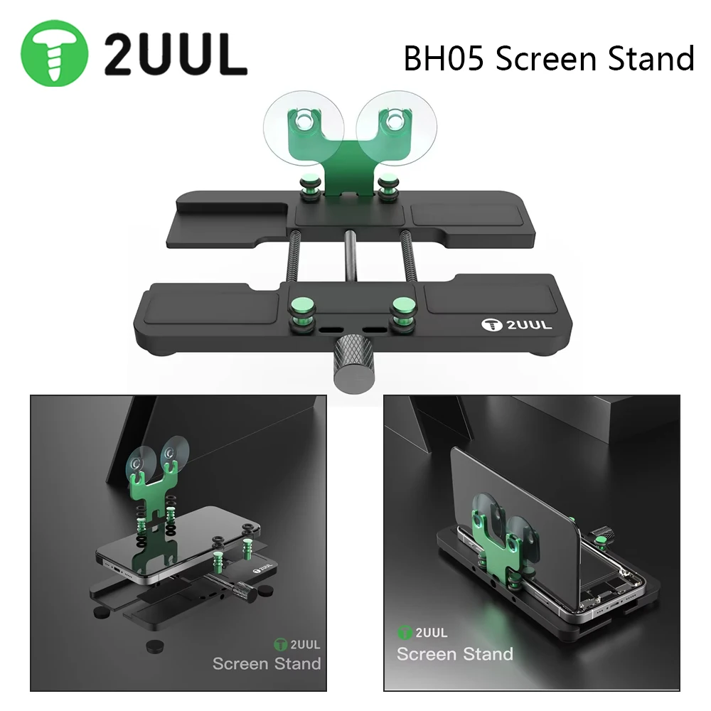 

2UUL Screen Stand Fixture Universal Maintenance Clamp BH05 Multi-function Phones LCD Screen Back Cover Opening Repair Tools kit