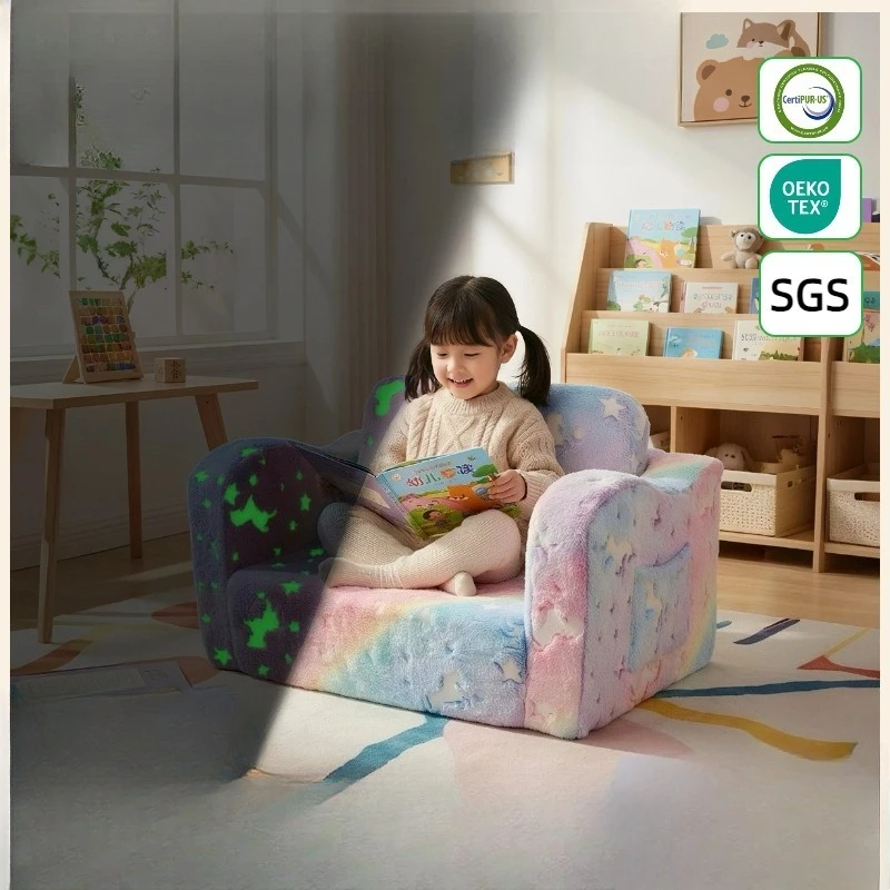 divano-in-tessuto-flanella-arcobaleno-pieghevole-e-luminoso-per-angolo-lettura-per-bambini-certificazione-cpc-vendita-all'ingrosso-transfrontaliera