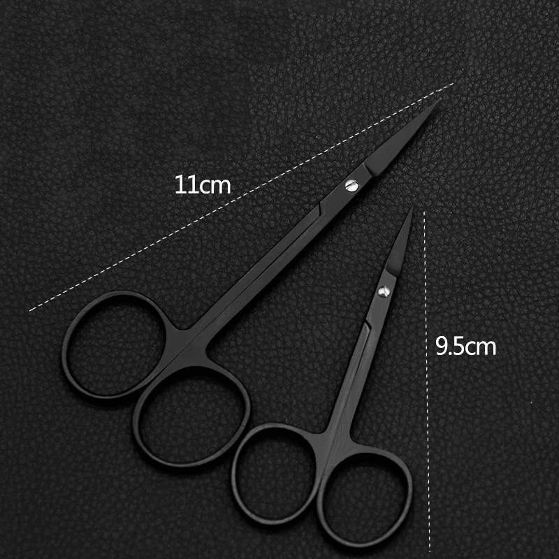 Tungsten Steel Double Eyelid Tool, Black Handle, Porcelain Tissue, Express Scissors, Carbon