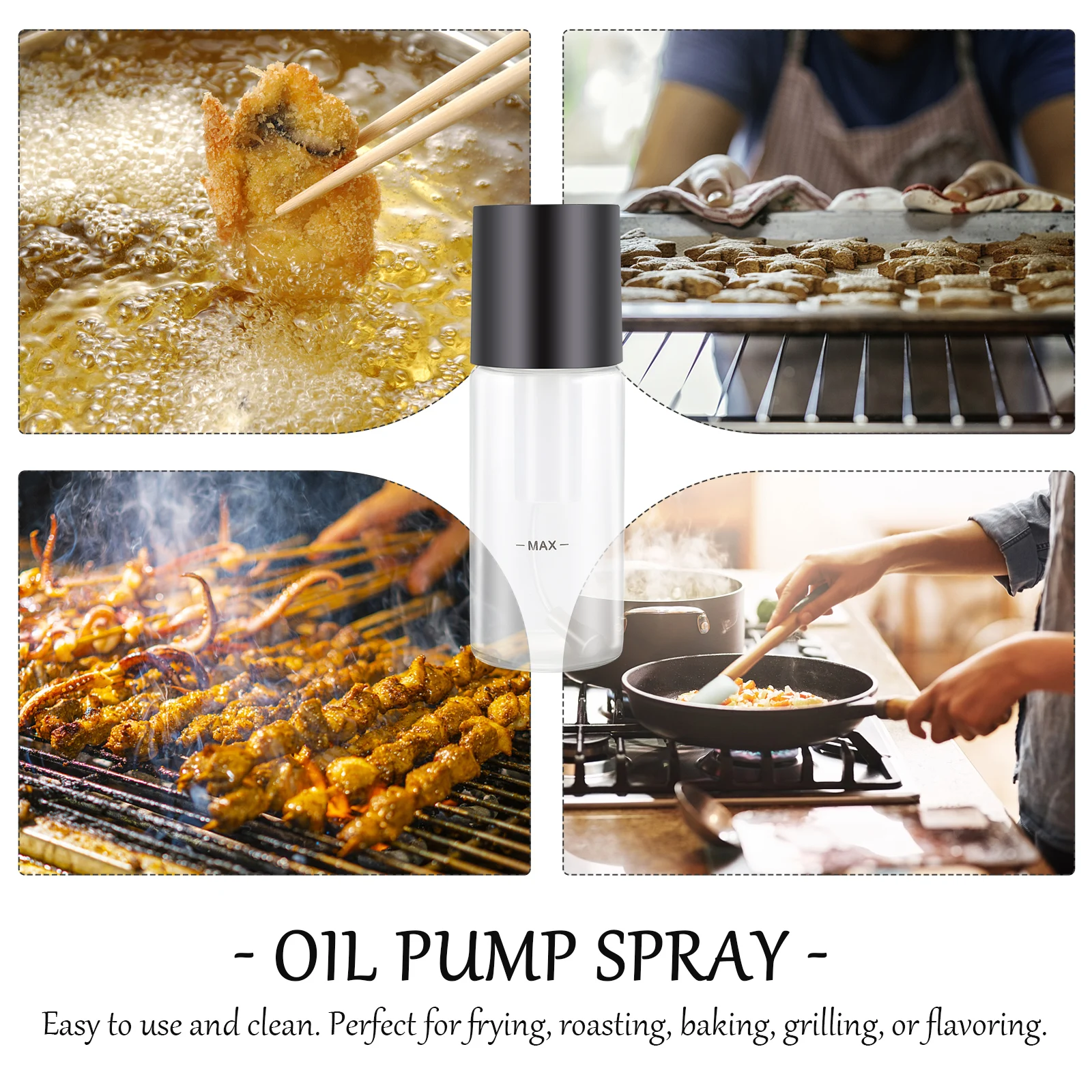 

Oil Spray Bottle Mist Sprayer For Vinegar Soy Accessories Cooking Baking Grilling Flavoring Easy To Clean