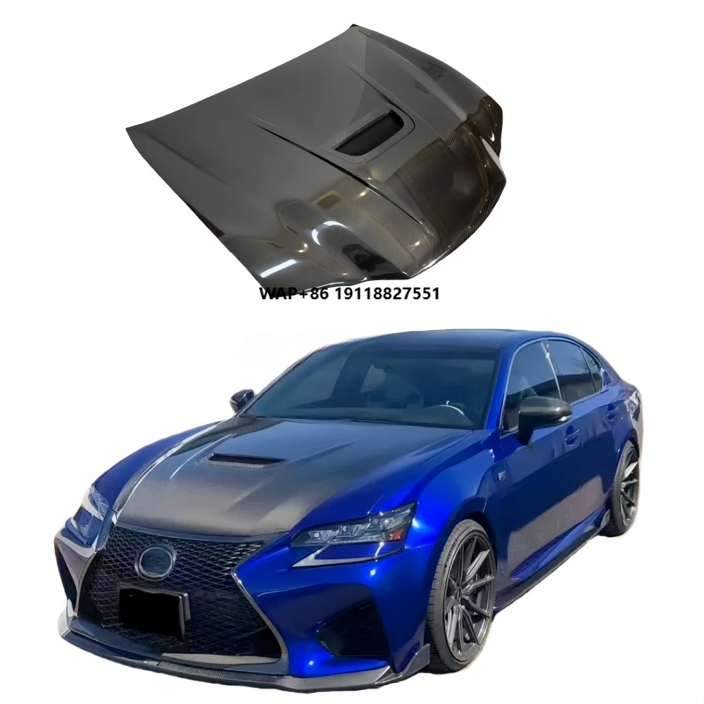 

Carbon Fiber Hood for GS 250 GS350 450 Gs200t GSF Bumper Fender Body Kit Open Hole Cover