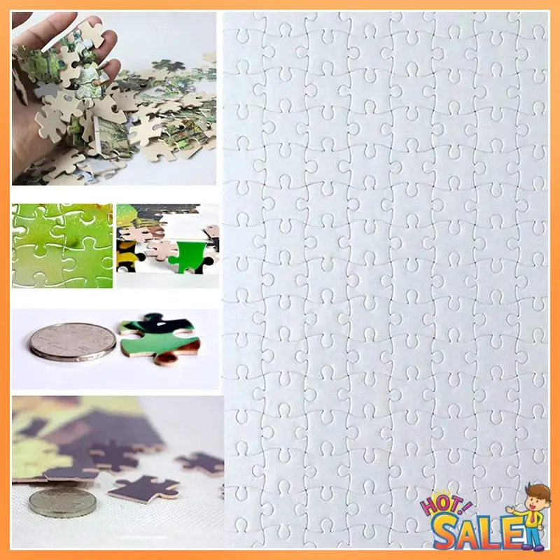 

AB68 20 Sets Blank Sublimation A4 Jigsaw Puzzle With 120 Pcs DIY Heat Press Transfer Puzzle Pearl Puzzle Blank Puzzle