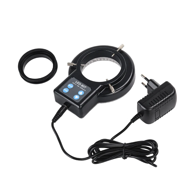 Albenth Microscope 80 LED Ring Illuminator With 4-Divided Segments For Industry Stereo Microscopes