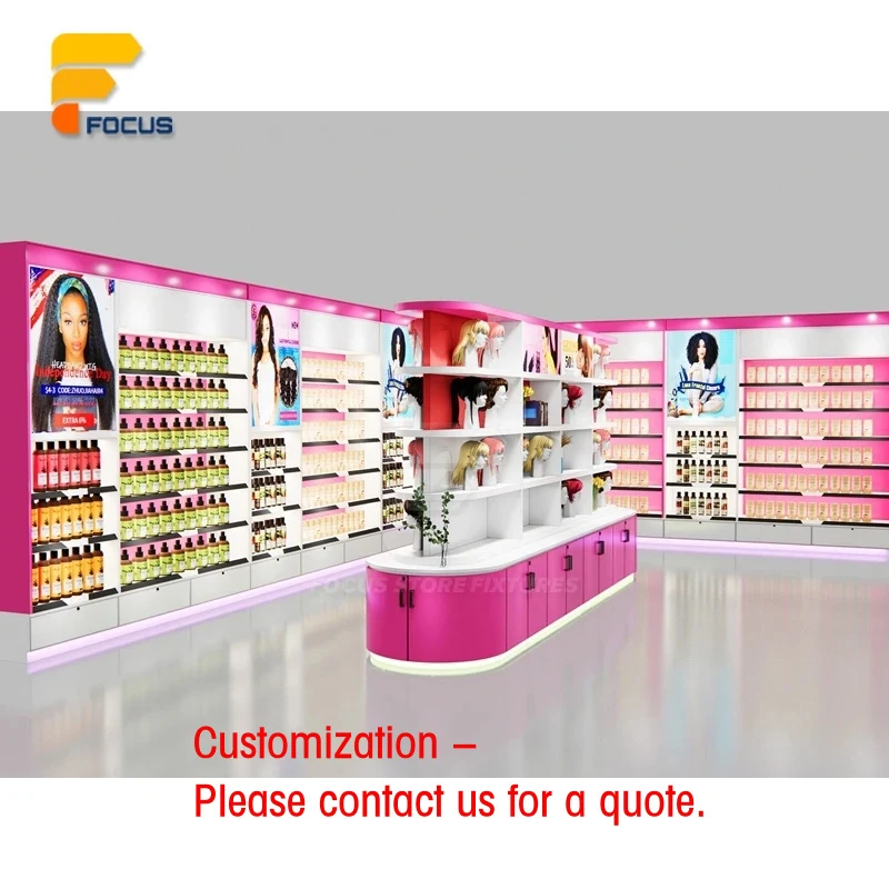custom.Modern Hairpiece Display Rack Freestanding Multi Tier Shelf Wig Display Rack Fixture