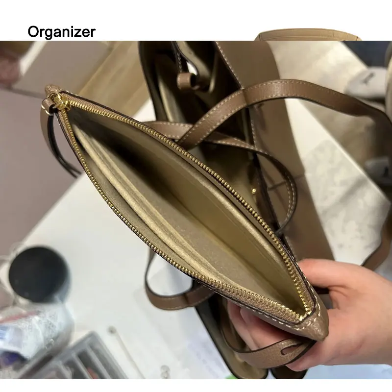 Insert Organizer For Cyme Mini Regular Tote Bag , Inner Purse Pouch cosmetics , Modified Storage Bag, Makeup Organizer