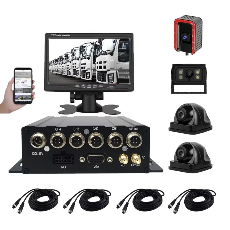 2026 Hot Sale AI 4G WiFi Mobile MDVR 4 8 Channel 8ch Truck Car Vehicle CCTV Set Video Recorder Black Box MNVR