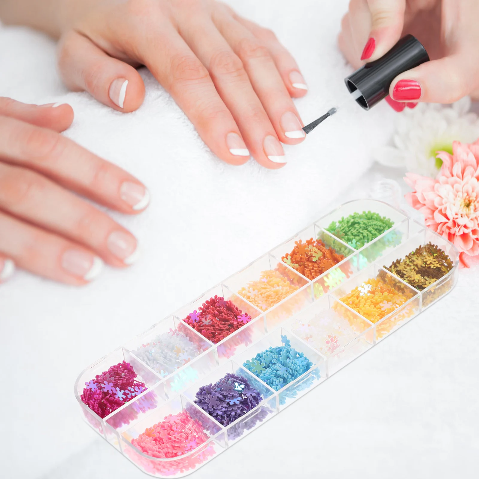 

2 Box Sequin Nail Art Accessories Shiny Sequins Manicure Decor Paillette Symphony Lightweight