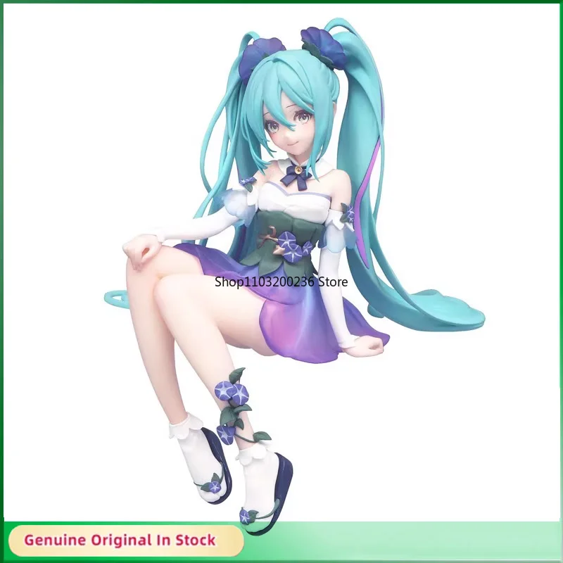 

Original Vocaloid Hatsune Miku Fairy Flower Spirit Figure PVC Kawaii Action Figure Noodle Stopper Model Desktop Decorate