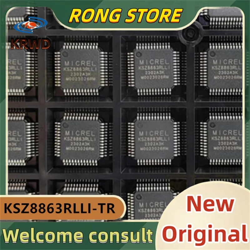 5PCS  KSZ8863RLLI New and Original  KSZ8863RLLI-TR   KSZ8863 QFP48