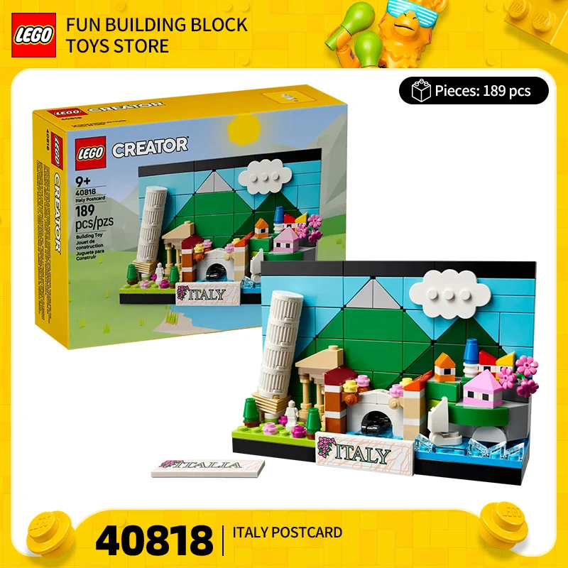 

LEGO Creative Versatile Series 40818 Italian Postcard for Boys and Girls Building Blocks Toy Gift