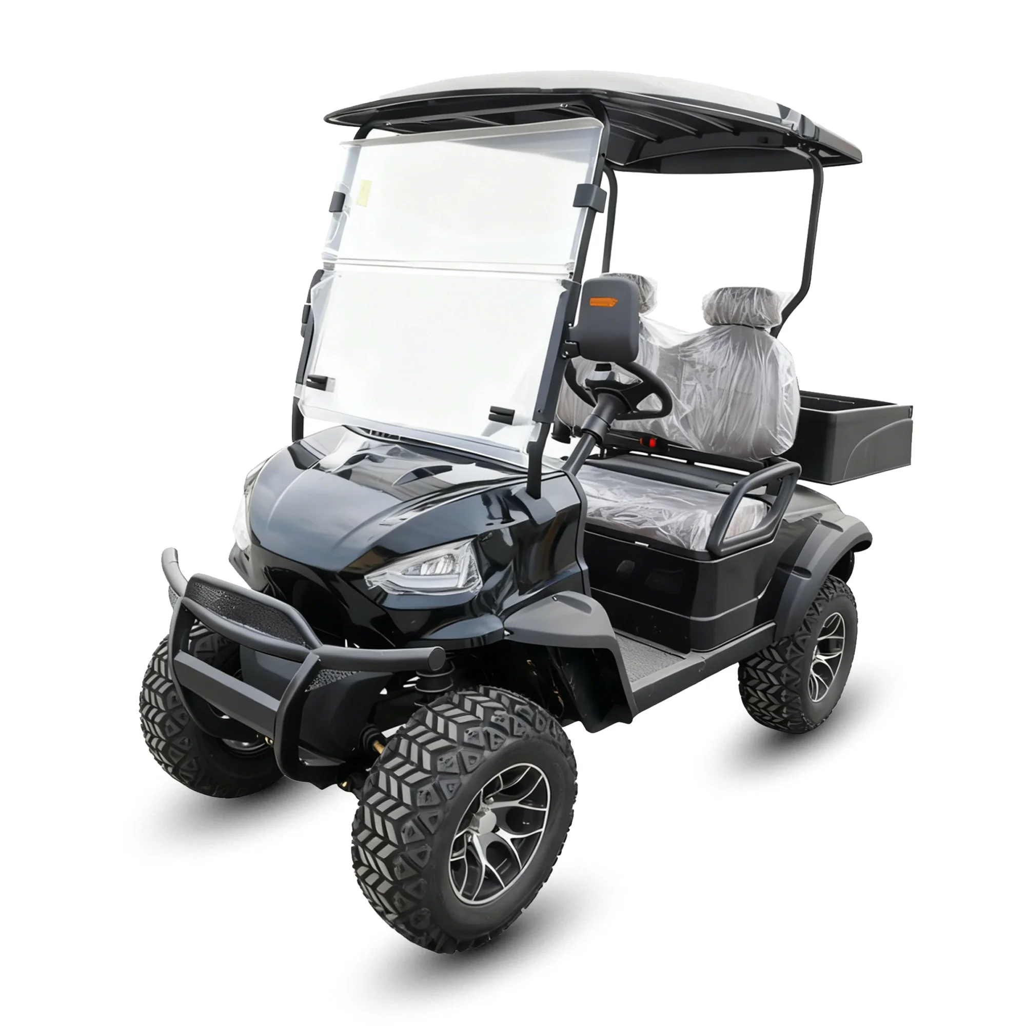 HL Open Body Electric Caddy 72V Lithium Battery 110KM Dump Bed Compact UTV Utility Vehicle Cargo Electric Transporter