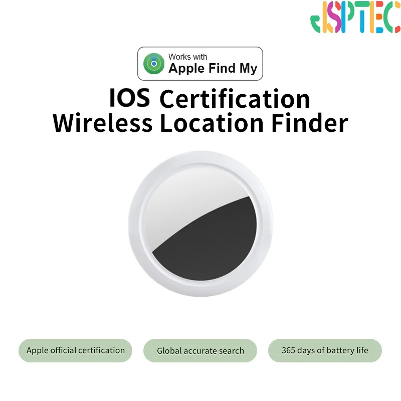 JSPTEC Smart Tag  Compatible with iOS PhoneFind My APP Bluetooth-compatible GPS Tracker Wallet Keys Finder Anti-lost GPS Locator