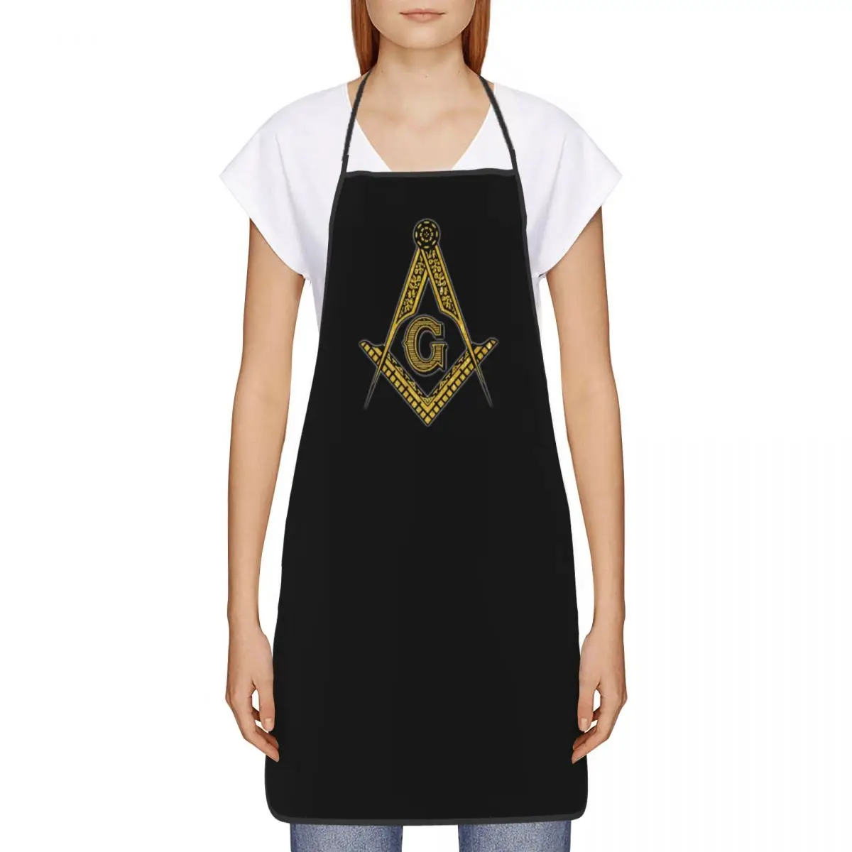 Masonic Freemason Aprons for Women Men Freemasonry Adult Unisex Kitchen Chef Bib Tablier Cuisine Cooking Baking Painting