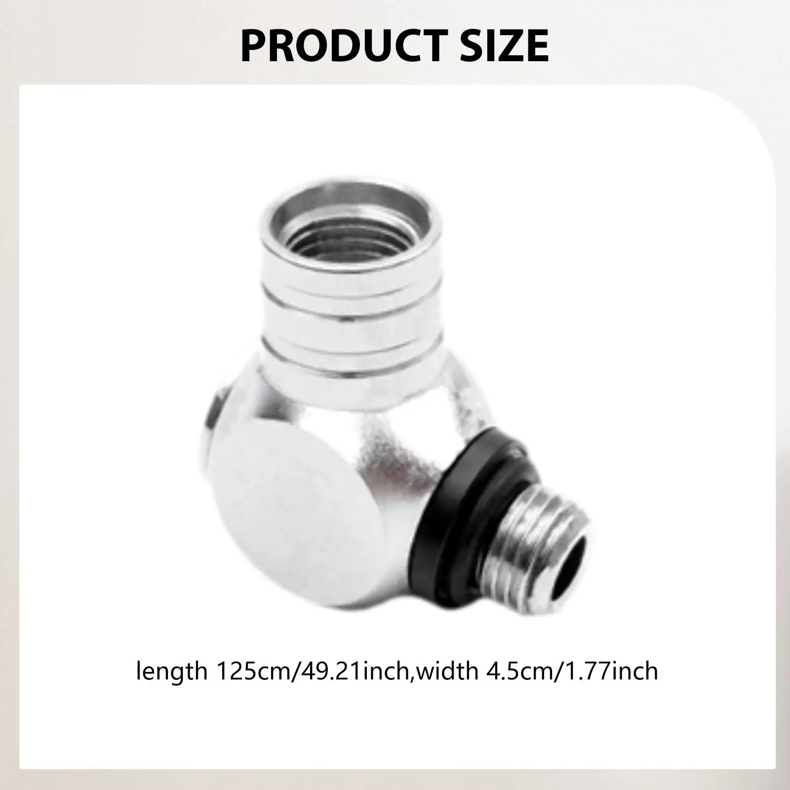 Scuba Regulator Hose Adapter 1st Stage 110 Degree Angle Wear Resistant Diving Part for Underwater Equipment
