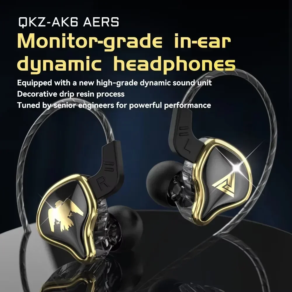 

ZLRLMHY HIFI Music Sports in Ear Motion Noise Reduction EDXPRO DQ6 ZQKZ AK6 Ares EDX PRO 1DD Dynamic Earphones