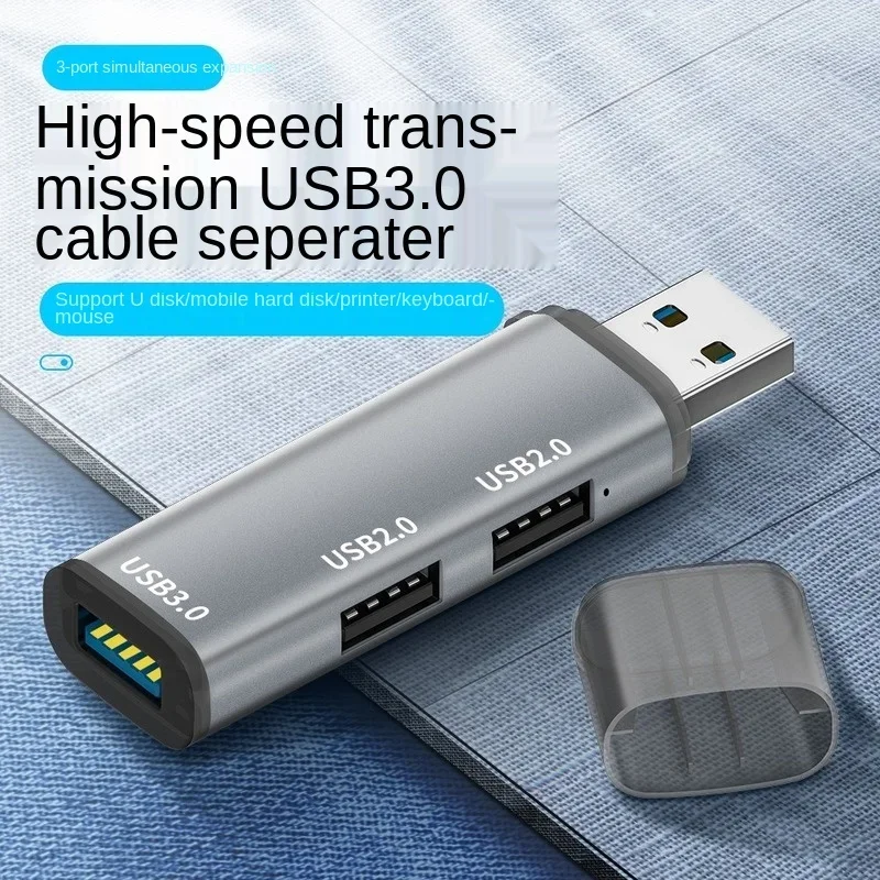 Novo portátil 3 em 1 usb 3.0 usb 2.0 divisor 3 portas hub multi-interface divisor para adaptador cabo de transmissão de dados adaptador