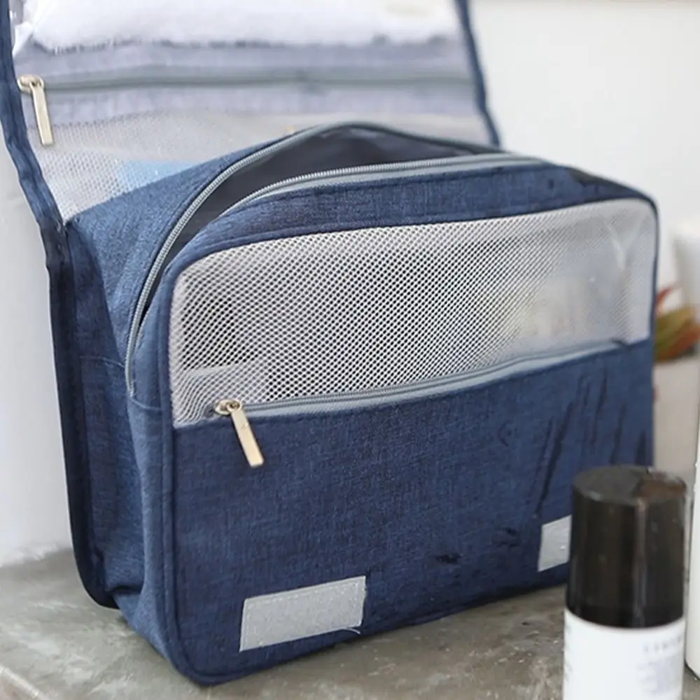 

Waterproof Travel Toiletries Bag Large Capacity Multi-layer Folding Storage Bag Dustproof Cosmetic Bag Bathroom Organization