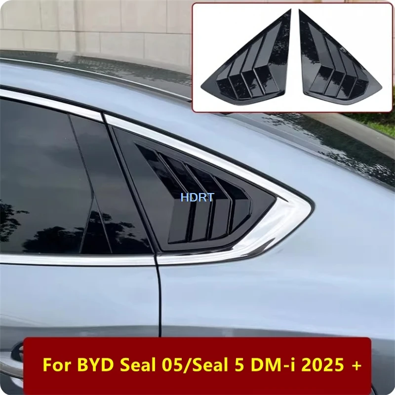 

Для BYD Seal 05/Seal 5 DM-i 2025 + автомобильный стиль, треугольная жалюзи на заднее окно, защитная крышка, декоративные аксессуары, автозапчасти