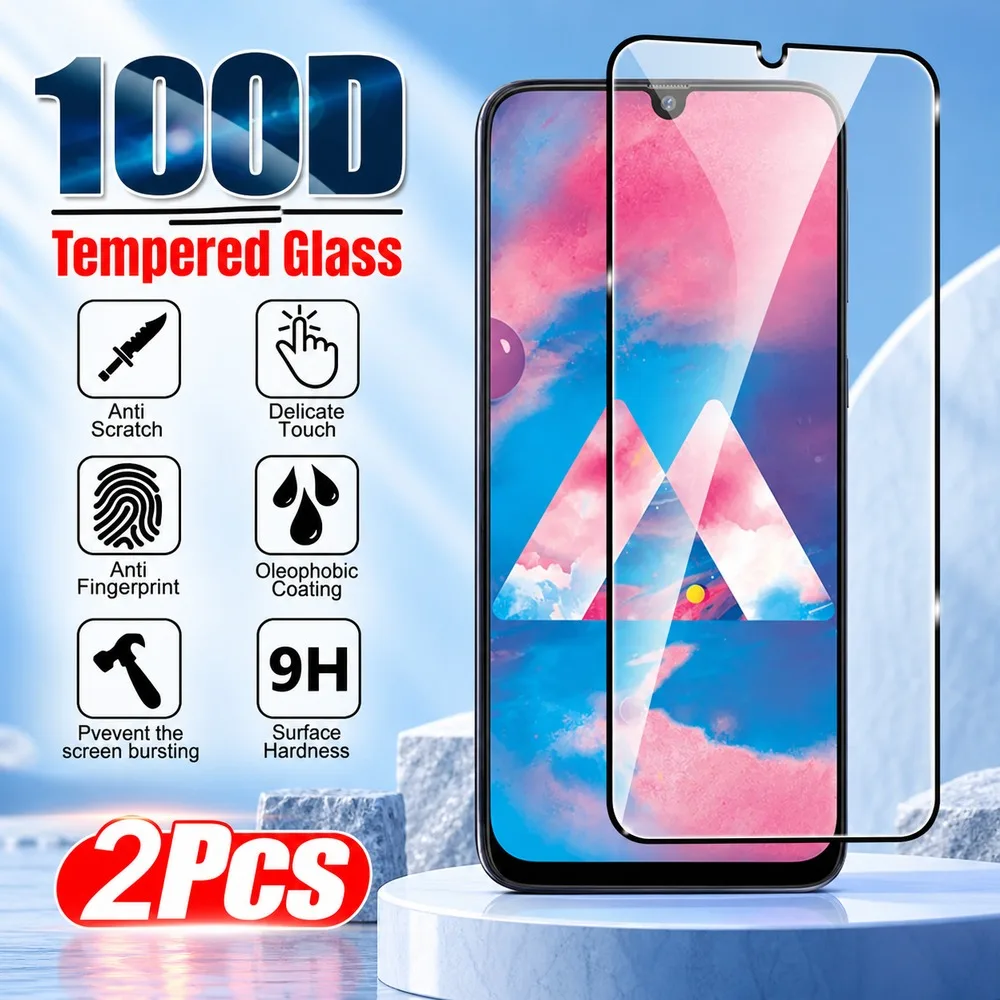 2PCS Tempered Glass For Samsung Galaxy M20 M21 M31 M32 M33 M34 5G Screen Protector For Samsung Galaxy M35 M51 M52 5G M53 M54 M55