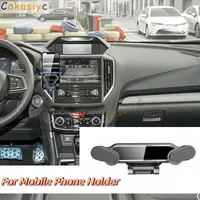 Gravity Car Phone Holder For Subaru Forester Outback Legacy XV Air Vent Clip Mount Mobile Cell Phone Stand Support Accessories