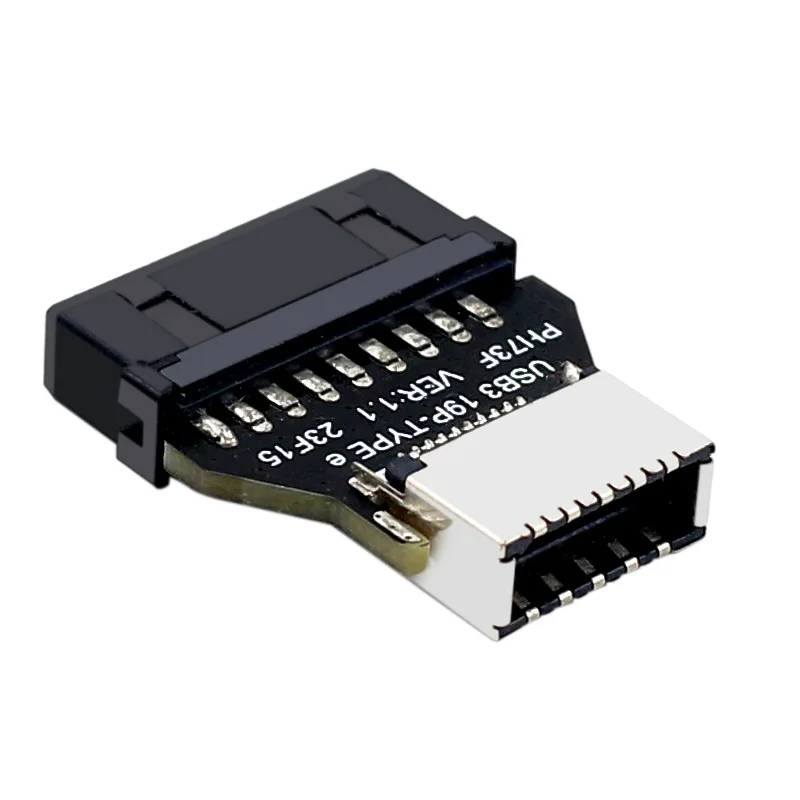 USB3.0 19Pin/20Pin to TYPE-E Converter Adapter Chassis Front Panel TYPE C Plug-in Port for Computer Motherboard
