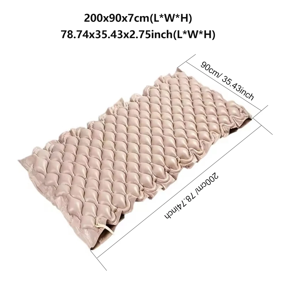 Alternating Air Pressure Mattress Pad, Bed Sore Prevention Solution Mattress Topper with 6-Setting Pump, Waterproof Pad