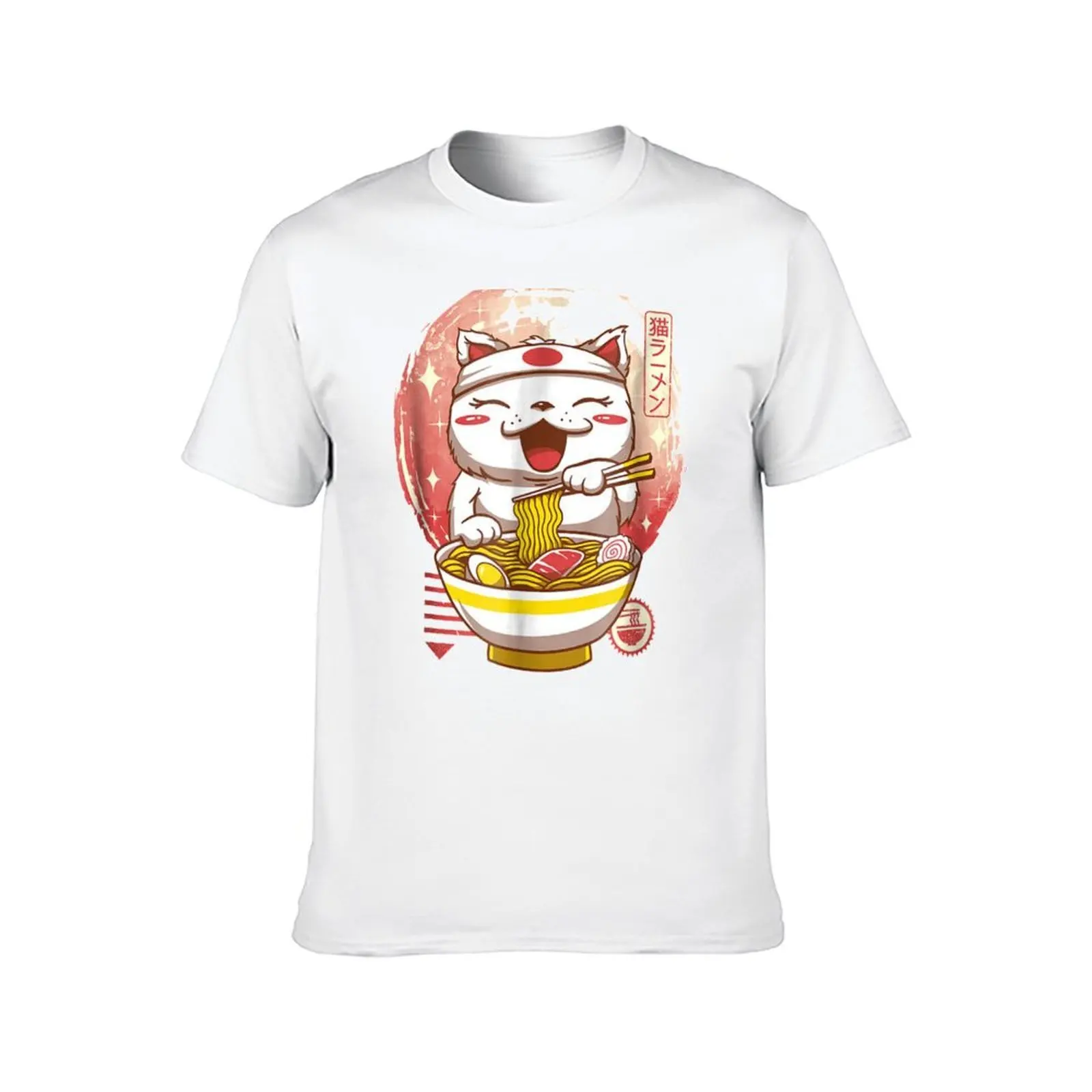 Männer für Casual Anime T-Shirt Ca lustiges Essential T-Shirt Nudeln Shirts Grafik Shirts Mann Kawaii T-Shirt für Mann Japanisches Geschenk Ramen