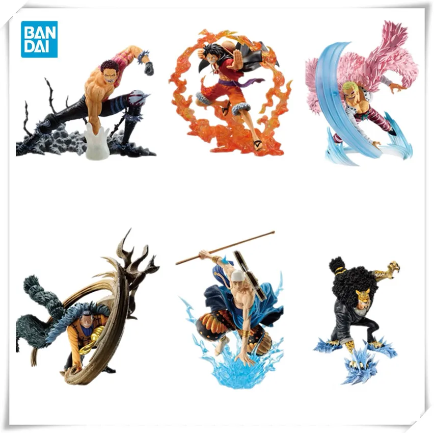 

Bandai - Anime characters Ichiban Kuji, Duel Memories, Luffy, Katakuri, Doflamingo, Rob, Lucci, Enel, Crocodile Jazz