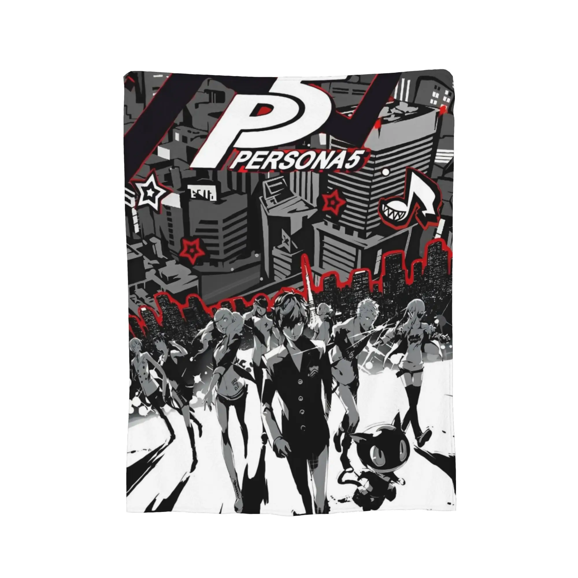 Persona  P5  Blankets Anime  Flannel Throw Blanket Bedroom Sofa Decoration Soft Warm Bedsprea