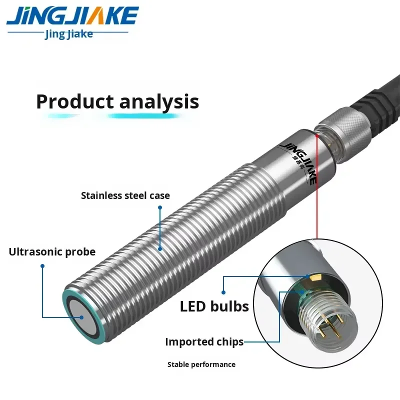 for Reflective Polymer Ultrasonic Distance Measurement Displacement Sensor Switch Analog Hydraulic Limit Distance Sensor