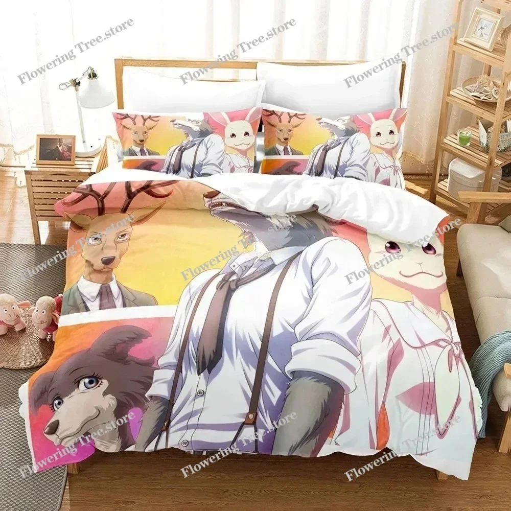 3d Print Beastars Bedding Sets Kids Anime Duvet Cover Set Comforter Bed Linen Twin Queen King Single Size Dropshipping Gift Boys