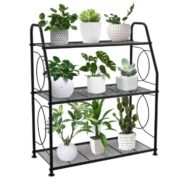 

Balcony flower rack multi-layer household iron floor shelves simple modern economic assembly potted plant storage shelf